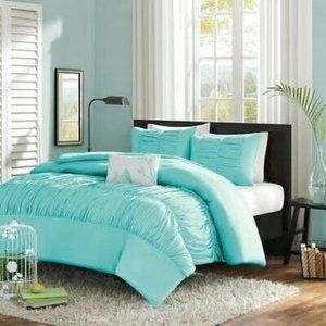 MI-ZONE Miramar Duvet Cover Set, King/ California King, Blue